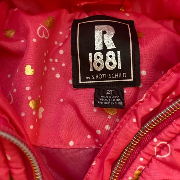 R 1881 by S. Rothschild Pink Jacket Toddler Girls size 2T - Picture 12 of 13